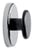 Magneet met knop MAUL Ø65mm trekkracht 12kg chroom/zwart