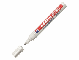 Edding 8750 industry paint Lakmarker, rond, 2 mm - 4 mm, wit (doos 10 stuks)