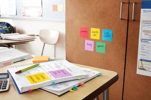 Memoblok Post-it 654 Super Sticky 76x76mm ultrageel