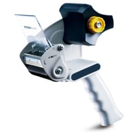 Handafroller voor zelfklevend plakband met veiligheidsmes (Breedte: 310 mm; Hoogte: 225 mm; Lengte: 360 mm; Voor bandbreedte: 75 mm)
