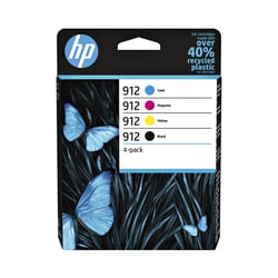Inktcartridge HP 6ZC74AE 912 zwart + 3 kleuren artikel afbeelding