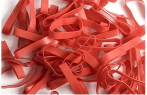 CULTO Elastiek Rood No.18-50/1,5mm Zak 1kg