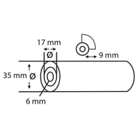 Copenhagen Pro Schuim super fijn Aflakroller, 11 cm, Concaaf, (10 stuks)