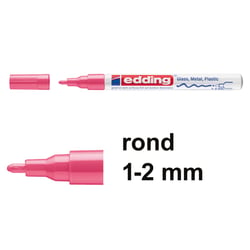 Lakmarker edding 751 1-2mm roze/pk10