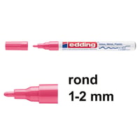 Lakmarker edding 751 1-2mm roze/pk10