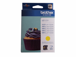 INKCARTRIDGE BROTHER LC-123 GEEL artikel afbeelding