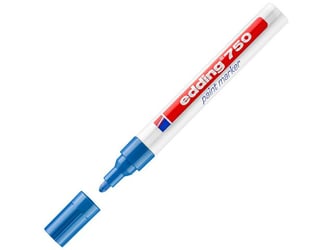 edding Lakmarker 750 2 - 4 mm, blauw (pak 10 stuks) artikel afbeelding