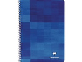 Clairefontaine Spiraalblok A4, Geruit 5 mm, Blauw (pak 5 stuks)
