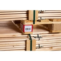 Afzetbanden voor palletvoet met opgestoken hoezen (Kleur: Rood; Minimale bestelhoeveelheid: 1 VE)