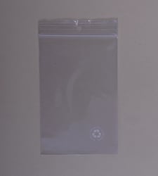 LDPE Gripzakken, ophanggat 5 mm, transparant, 30% gerecycled, 120x180