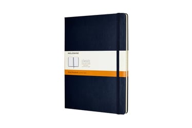 Notitieboek Moleskine XL 190x250mm lijn sapphire blue artikel afbeelding