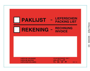 JIPSNEL Doculop© C5 Buitenafm. 235x175mm Paklijst Rekening artikel afbeelding