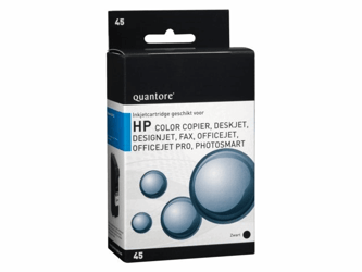 INKCARTRIDGE QUANTORE HP 45 51645AE ZWART artikel afbeelding