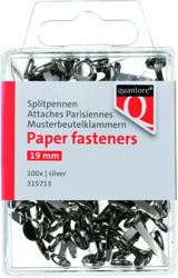 Splitpen Quantore blister 19mm zilver artikel afbeelding