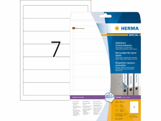 RUGETIKET HERMA MOVABLE 10155 192X38MM 175ST WIT artikel afbeelding
