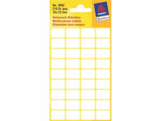 ETIKET AVERY ZWECK 3042 18X12MM 216ST artikel afbeelding