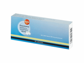 Paracetamol 500MG /PACK20 (pak 20 stuks) artikel afbeelding