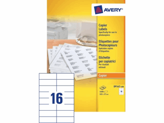 ETIKET AVERY DP167-100 105X37MM 1600ST artikel afbeelding