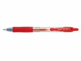 Gelschrijver PILOT G-2 medium rood
