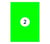 Etiket Rillprint 210x148mm fluorgroen 200 etiketten