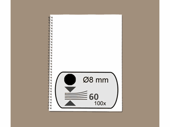 DRAADRUG FELLOWES 34 RINGS 8MM A4 ZWART artikel afbeelding