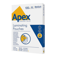 APEX Lamineerhoezen A4 125mic. Doos à 10 pak à 100 vel