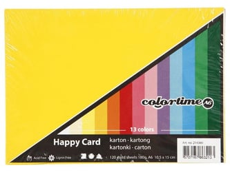 Colortime Happy Karton 10,5 X 14,8 Cm (1 pak x 120 vel)