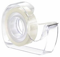 Tape tesafilm® dubbelzijdig 12mmx7,5m transparant met dispenser
