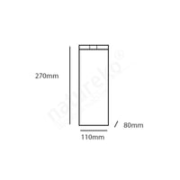 FSC® papieren snackzak 11+8x27cm nr.25 (½ pond)
