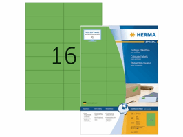 Herma Gekleurde etiketten 105x37 mm, groen (pak 1600 stuks)