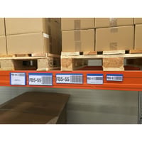 Etikethouders, VE = 50 stuks, met magneetstrook, b x h = 160x110 mm,