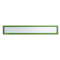 Magnetische infohoes voor titels, A3 liggend / A2 staand, 435x60 mm frame groen, VE = 10 stuks