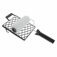 Budget Muurverfset met rooster en compleet roller - 3 delig