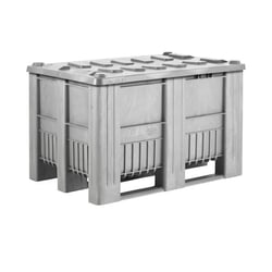 Deksel voor palletbox 470 l lichtgrijs