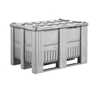 Deksel voor palletbox 470 l lichtgrijs