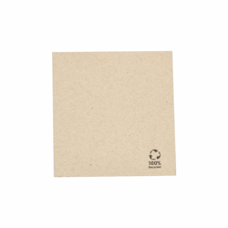 Servet gerecycled/ongebleekt 25x25cm ¼ vouw double point artikel afbeelding