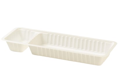 A-Bakje Type A16 Zijvak 205x76x35 PS Wit Inhoud 250CC. Sausinhoud 60CC. Doosinhoud 1000 St.