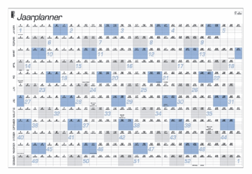 Jaarplankalender 2022 Quantore A1 84x57cm artikel afbeelding