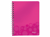 NOTITIEBOEK LEITZ WOW A5 SPIRAAL PP LIJN ROZE artikel afbeelding