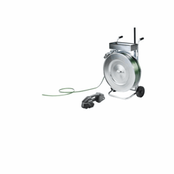 PET-omsnoeringsset voor hoge eisen bandhaspel verrijdbaar, doorvoerstaf, omsnoeringsapparaat met accu polyesterband, breedte 16 mm