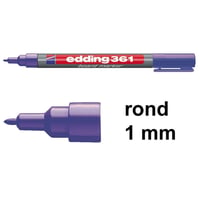 Whiteboard marker edding 361 1mm violet/pk10