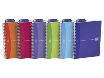 NOTITIEBOEK OXFORD MYCOLOURS DSP A5 LIJN 90V ASS artikel afbeelding
