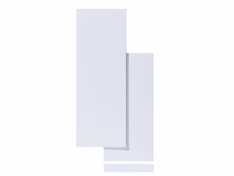 ATLANTA Alzicht ruiterstrook 100 mm, wit (pak 325 stuks) artikel afbeelding