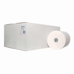 Handdoekrol wit, 100% cellulose, 130 meter x 21 cm, 2-laags, 6 rollen per foliepak, voorzien van ECO-keurmerk artikel afbeelding