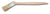 Radiatorkwast wit haar hockeystick model 1½"