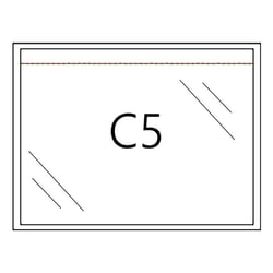 Paklijstenvelop C5 binnenmaat 225x165 mm hersluitbaar (ds/500st)