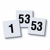 Magneetset cijferaanduiding (Uitvoering magneet: cijfers 1 - 53)