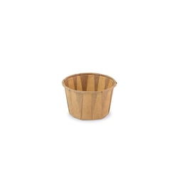 Bakje papier (FSC®) rond bruin 2.0oz / 60ml, ø 58 x h36mm