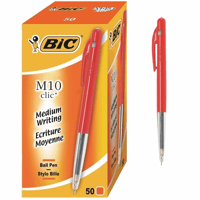 Balpen Bic M10 medium rood