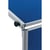 Presentatiebord, inklapbaar textiel blauw / whiteboard b x h = 1200x1500 mm